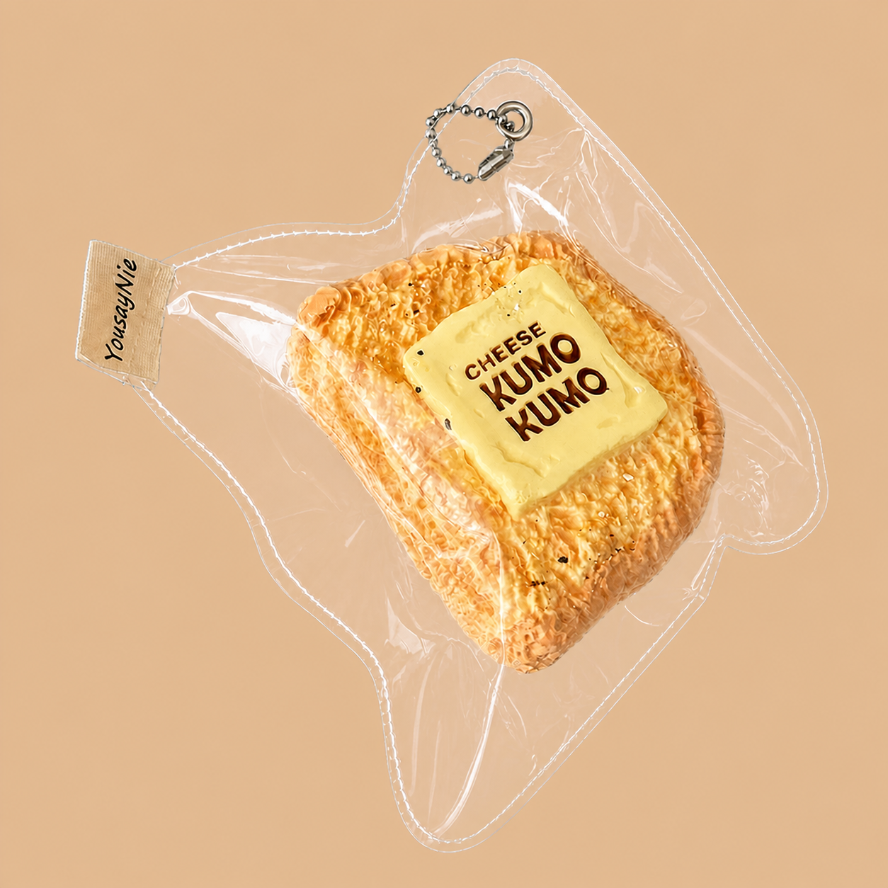 KUMO Butter Toast Squishy Realistic Food Charm