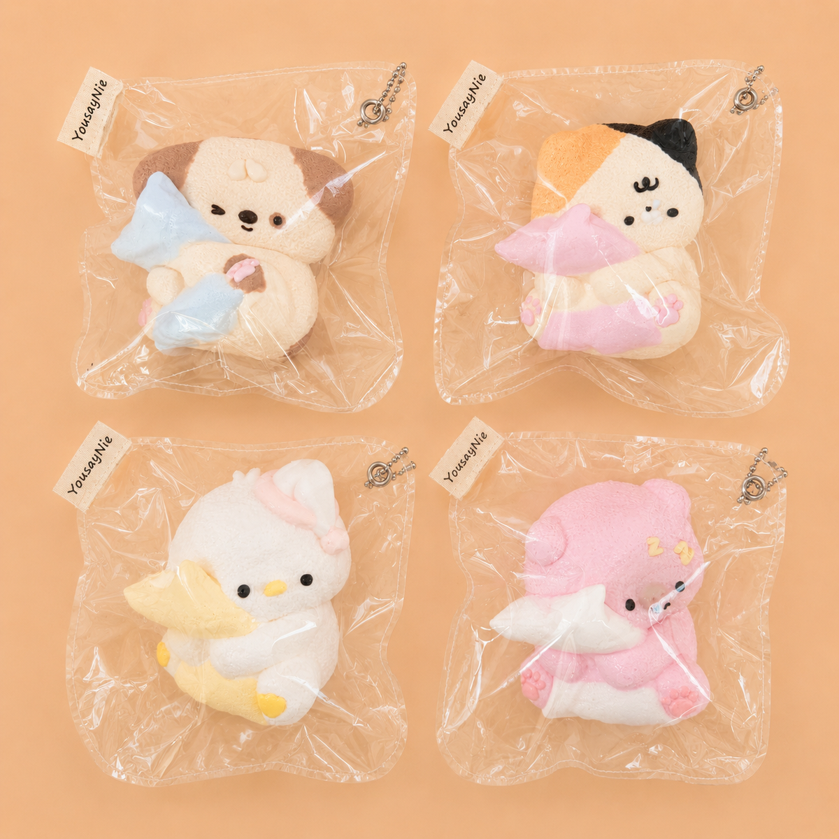 Sleepy Pillow Pals Cuddly Animal Slow-Rise Squishies