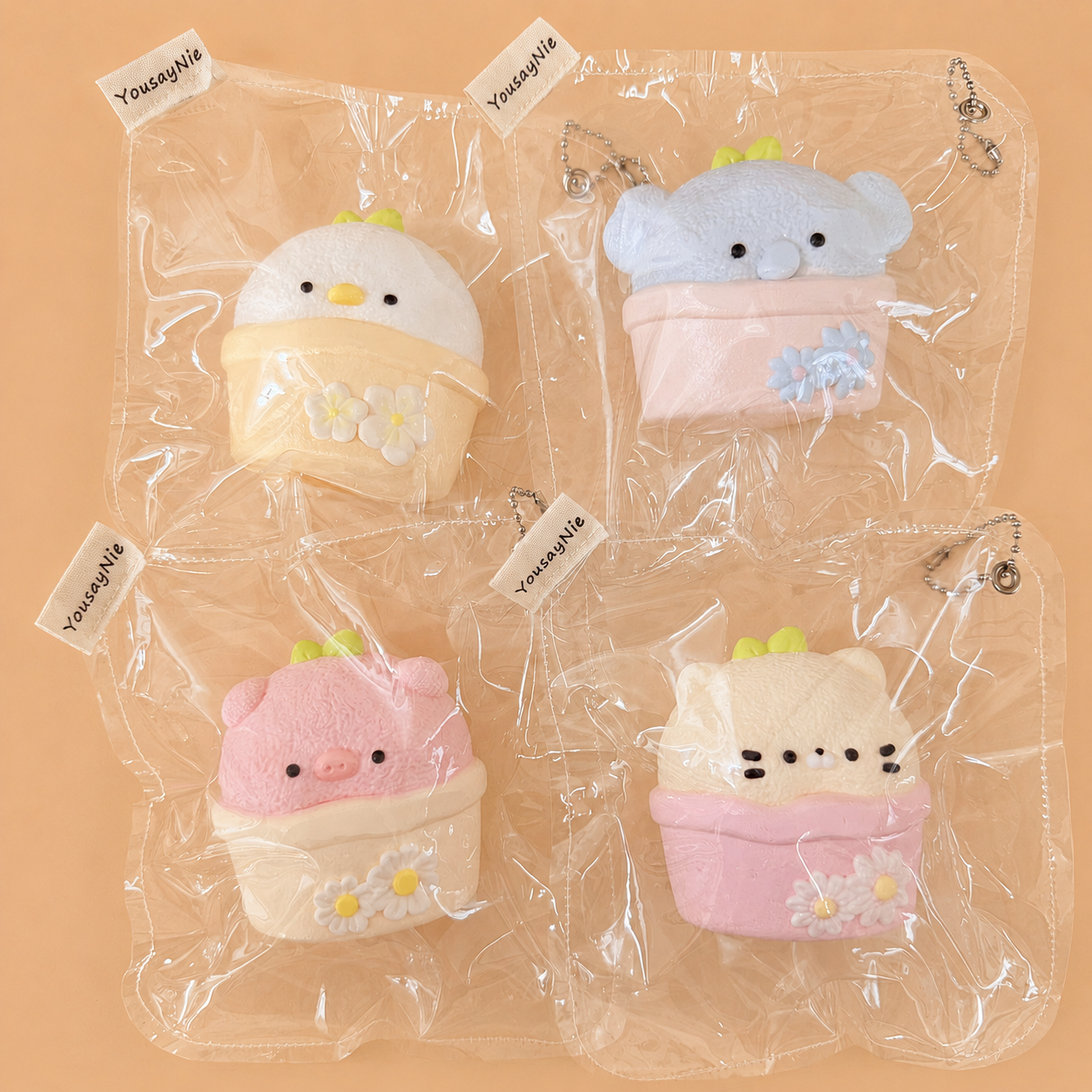 Potted Plant Pals Animal Flower Pot Slow-Rise Squishies