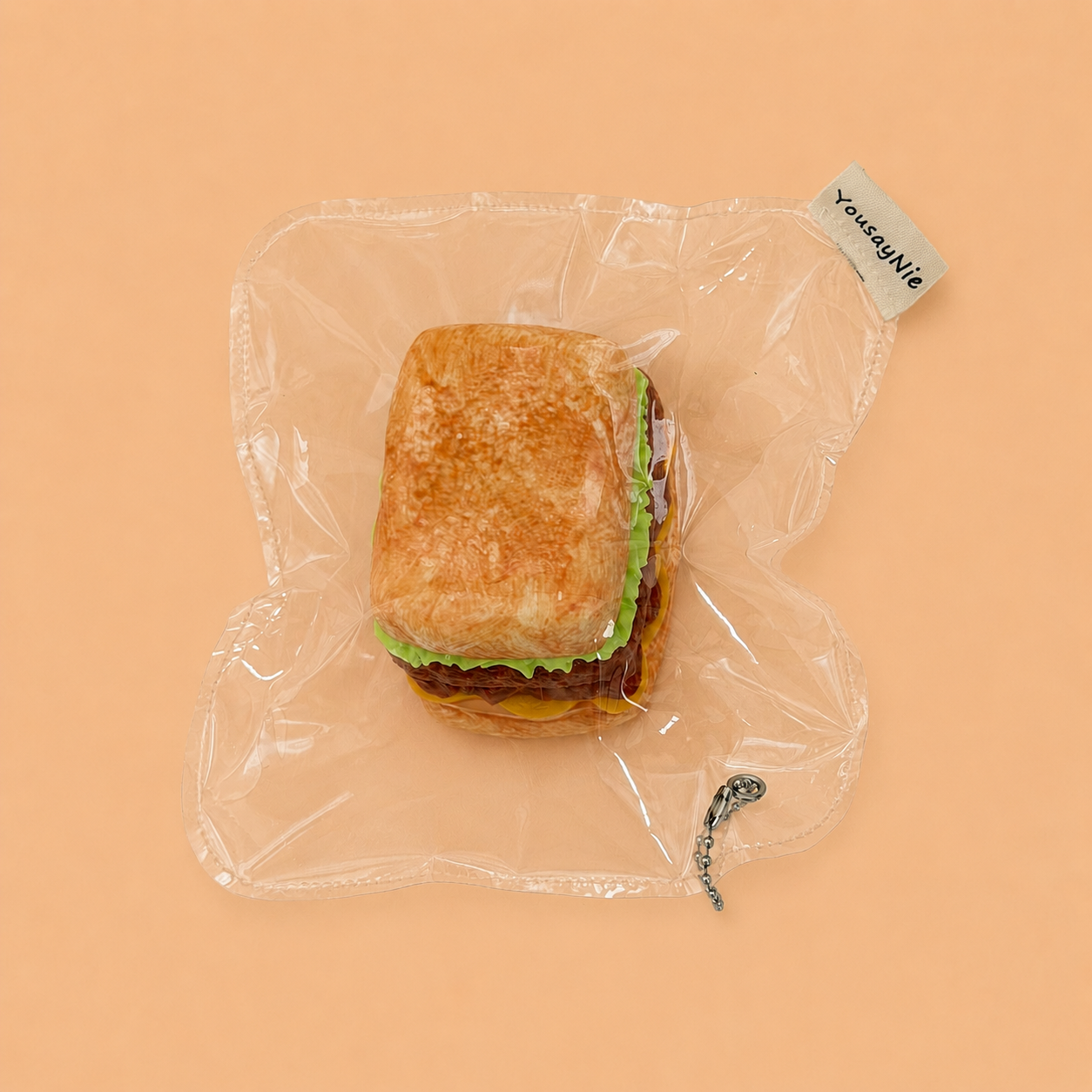 Double Patty Hamburger Slow-Rise Squishy