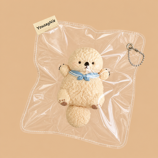 Fluffy Cute Sailor Beaver Squishy