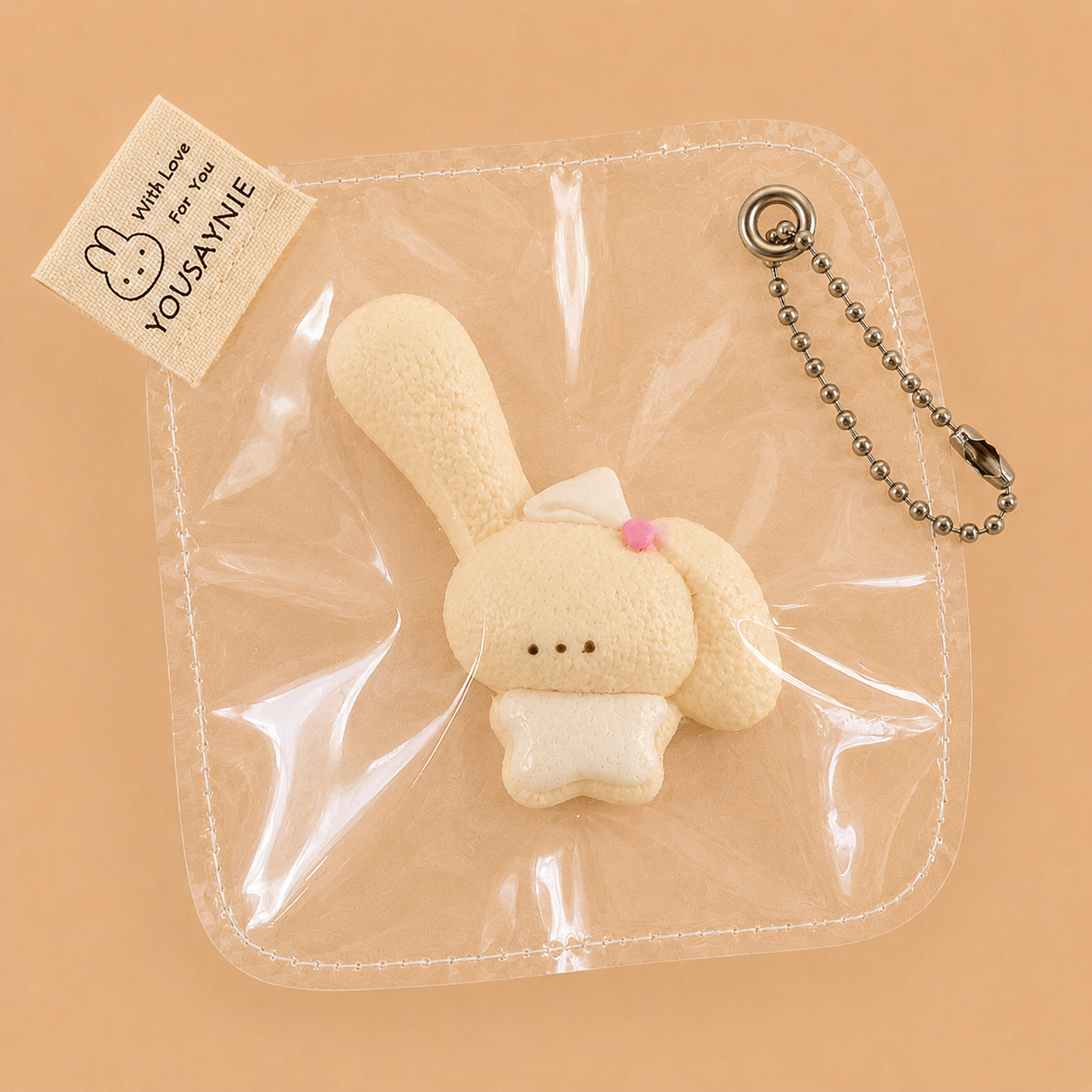 Fluffy Lop Bunny Slow-Rise Taba Squishy