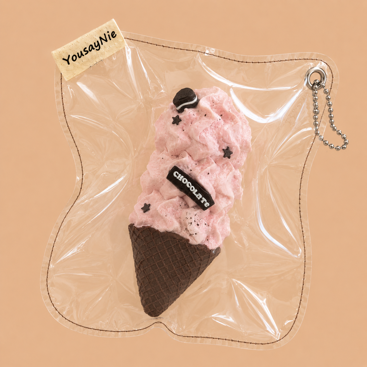 Triple Scoop Waffle Cone Slow-Rise Squishy