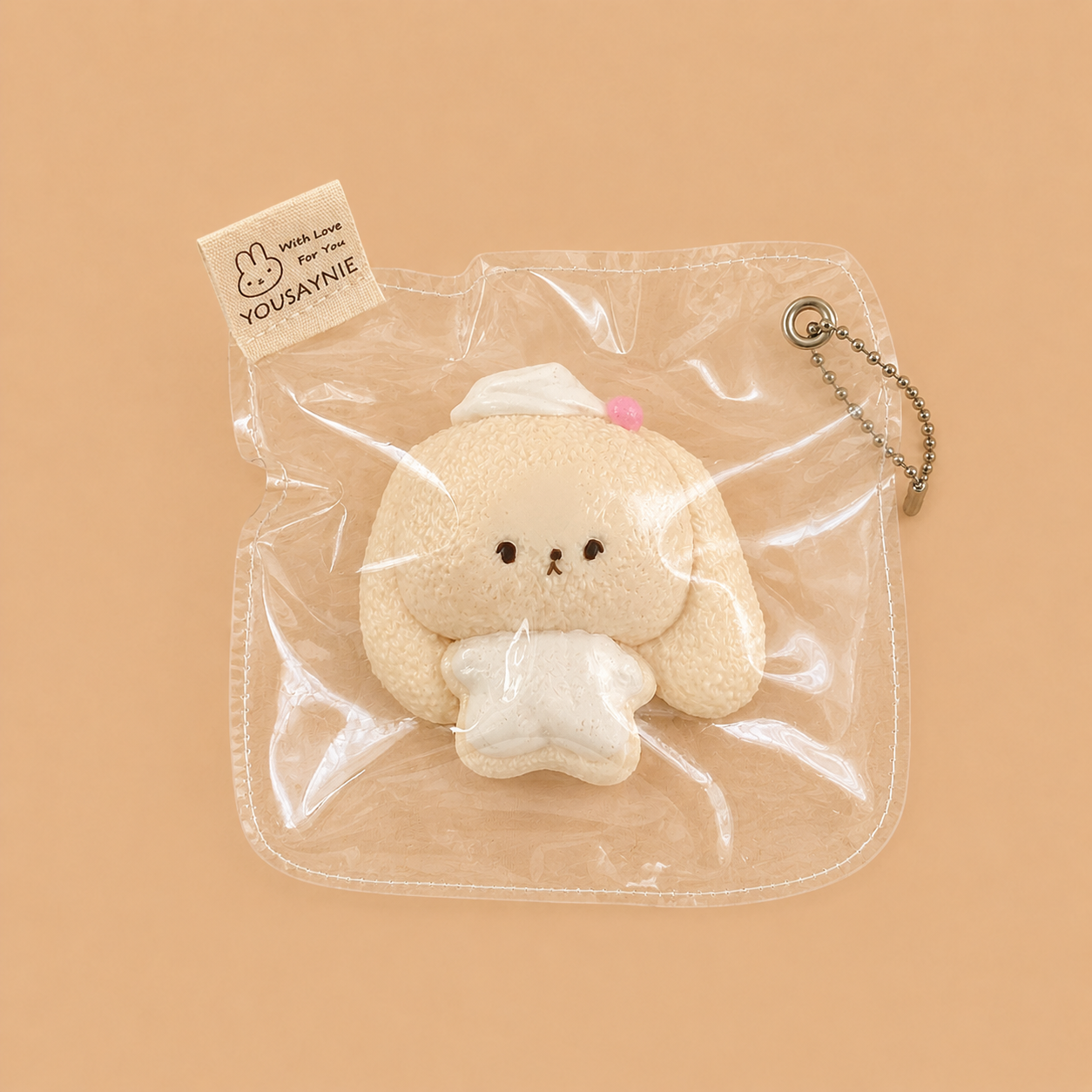 Fluffy Lop Bunny Slow-Rise Taba Squishy