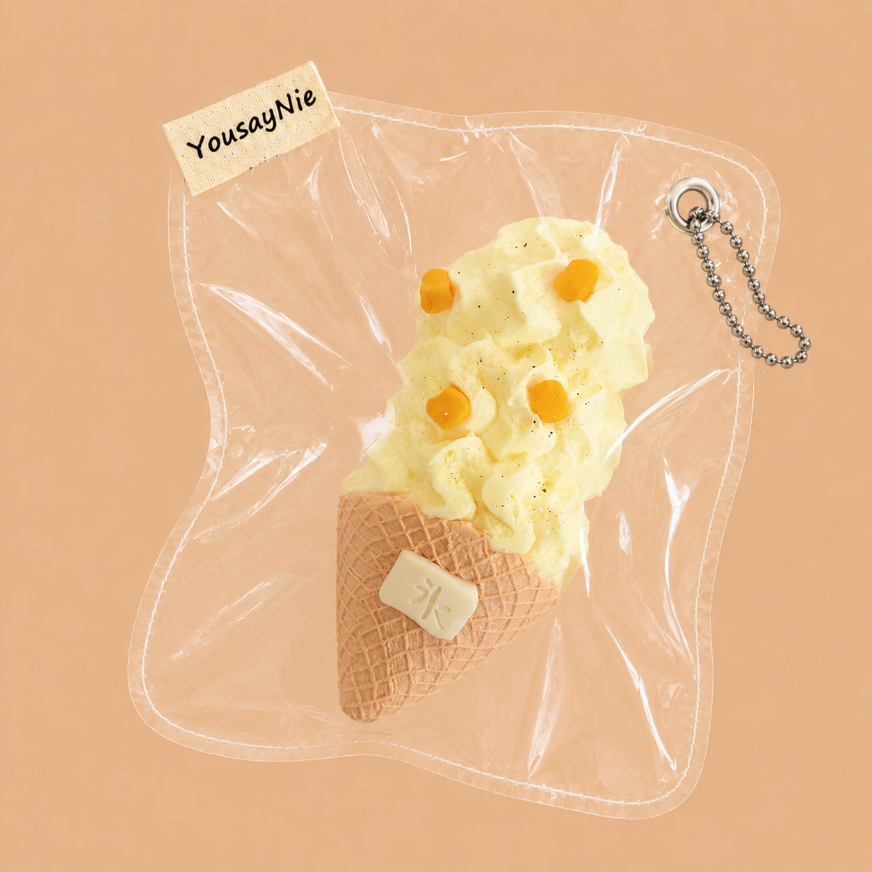 Triple Scoop Waffle Cone Slow-Rise Squishy
