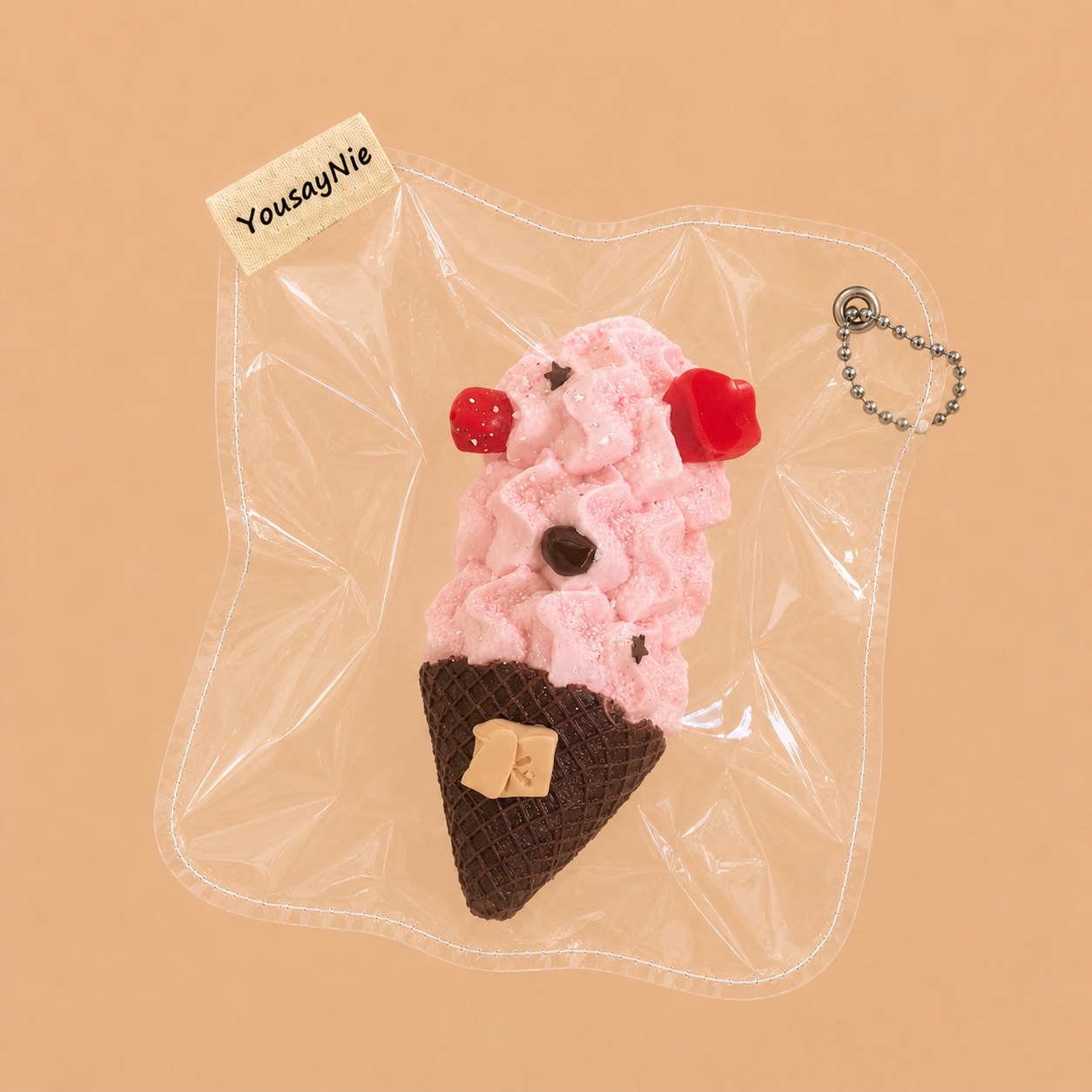 Triple Scoop Waffle Cone Slow-Rise Squishy