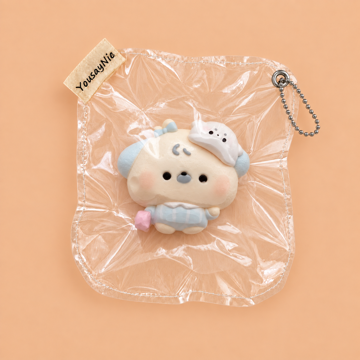 Puppy with Seal Hat Slow-rising Squishy