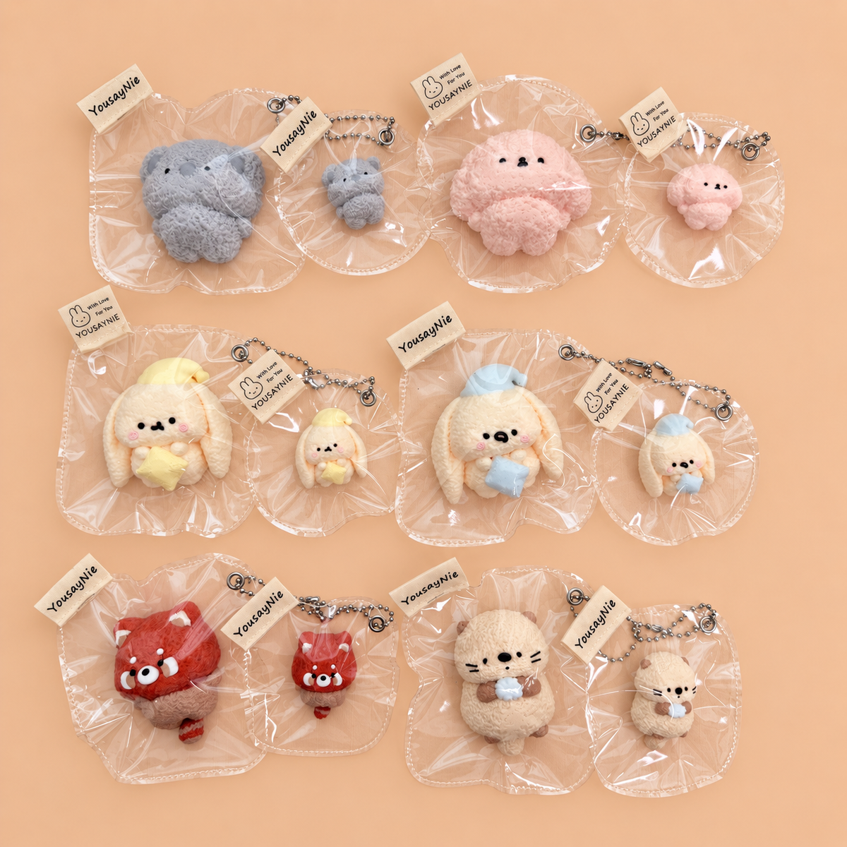 Cute animal Squishy Sets Animal Combo Series