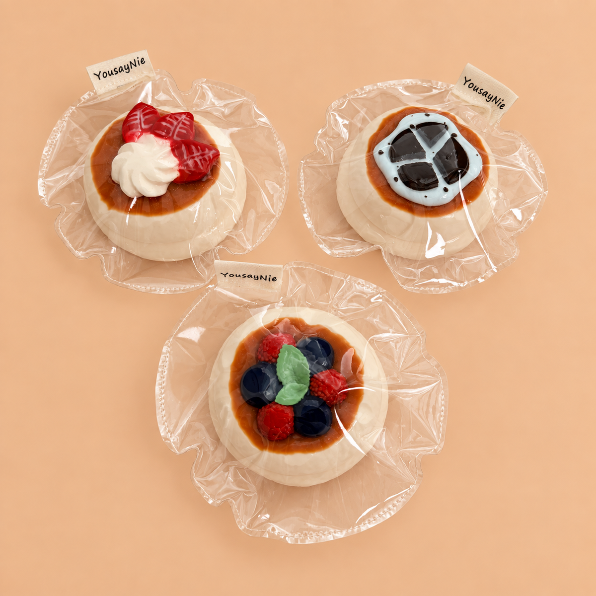 Yummy-looking Soufflé Series Dessert Squishy